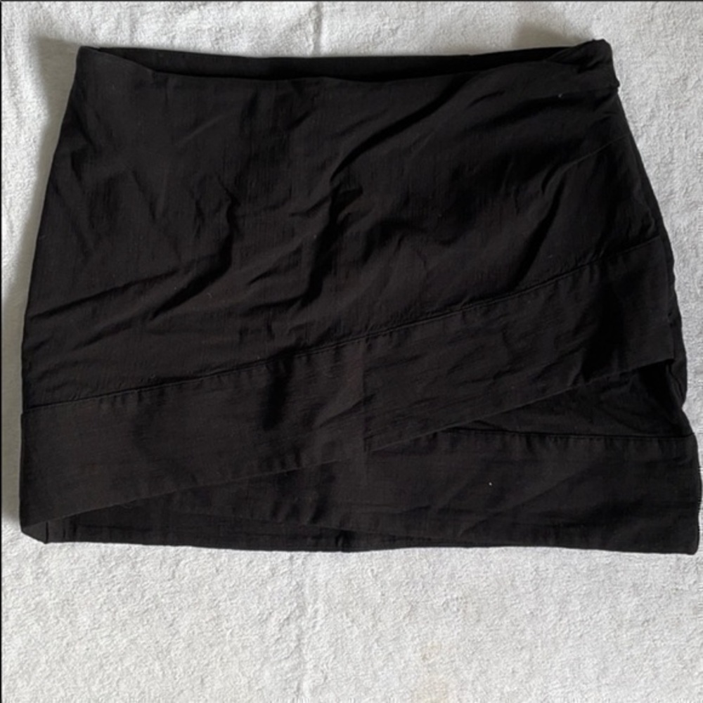 Free People Black Mini Skirt